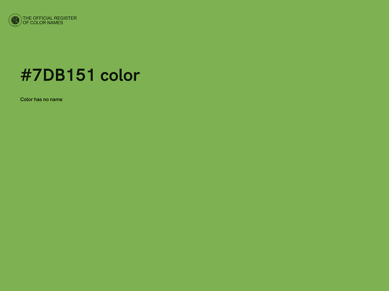 #7DB151 color image