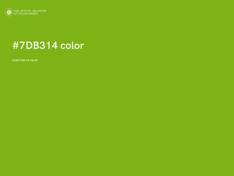 #7DB314 color image