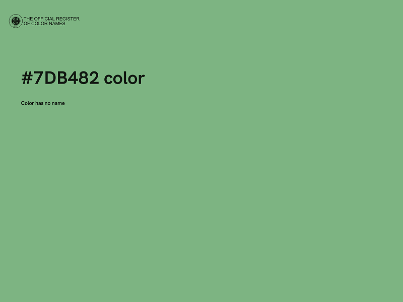 #7DB482 color image
