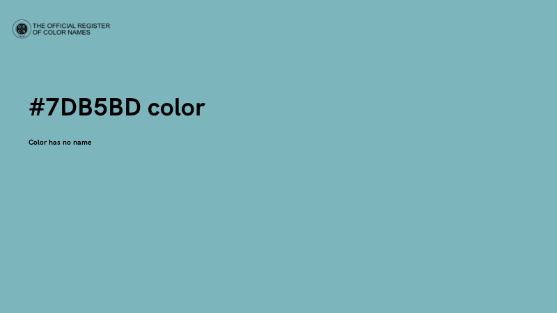 #7DB5BD color image