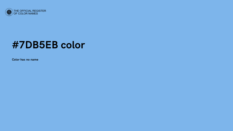 #7DB5EB color image