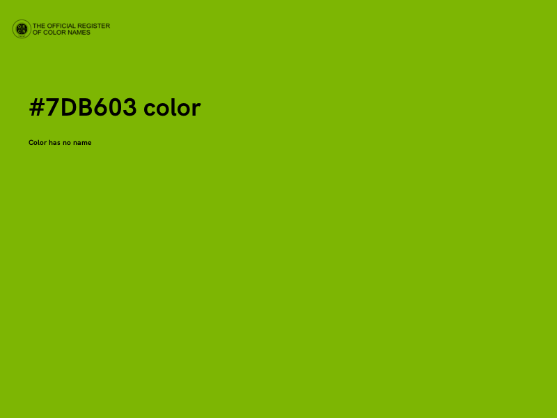 #7DB603 color image