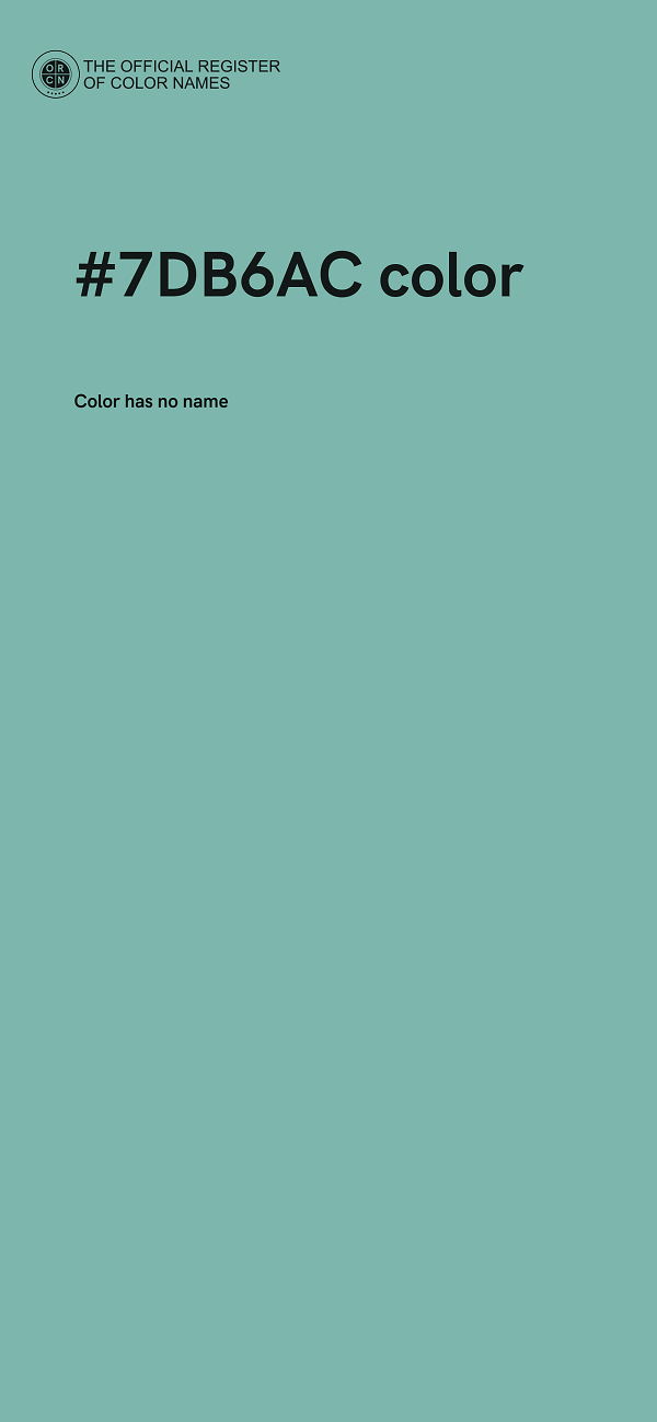 #7DB6AC color image