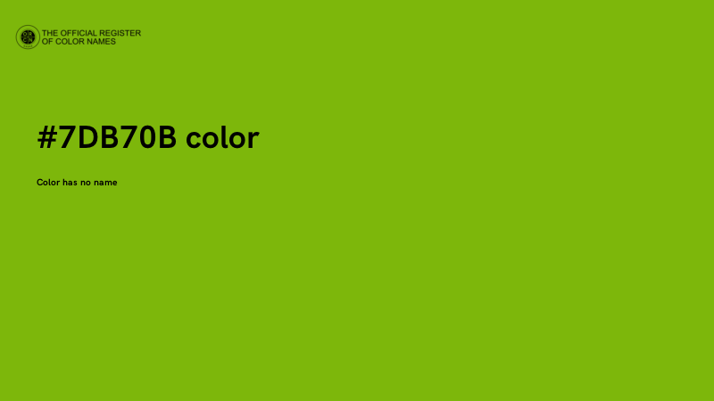#7DB70B color image