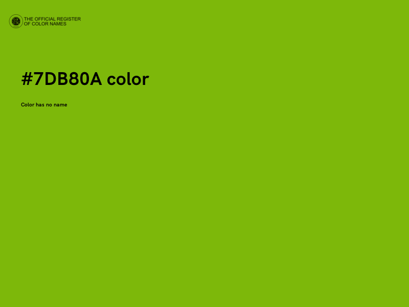 #7DB80A color image
