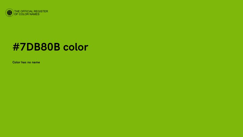 #7DB80B color image