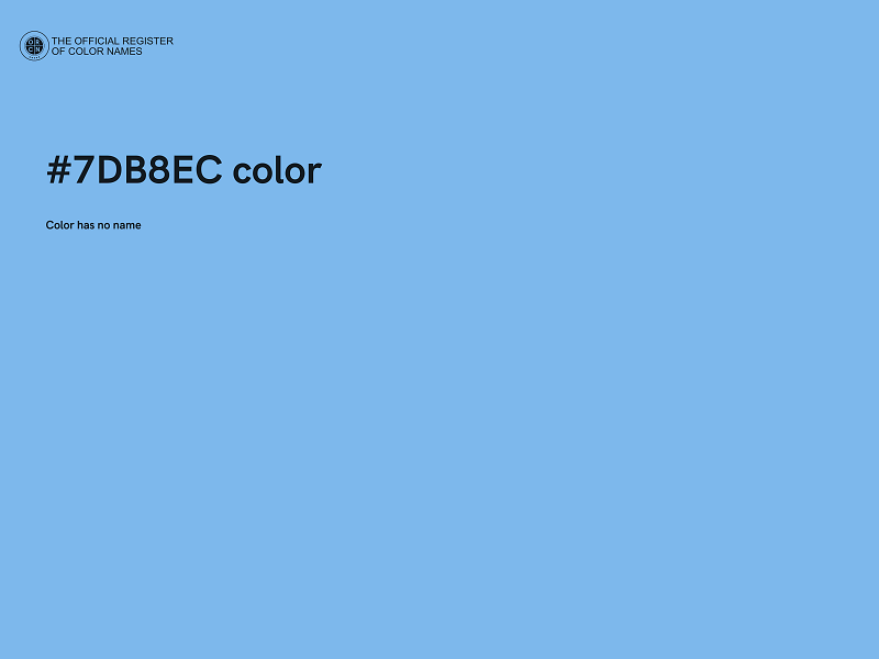 #7DB8EC color image