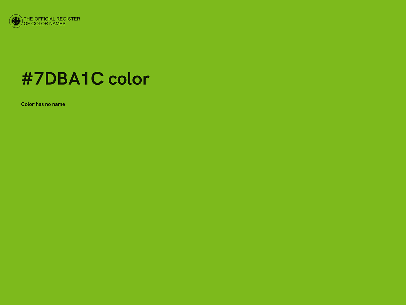 #7DBA1C color image