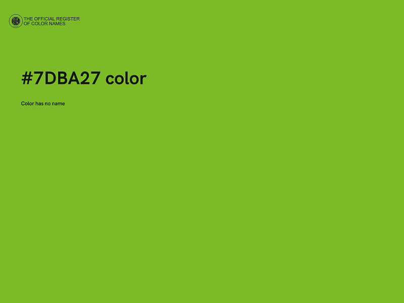 #7DBA27 color image