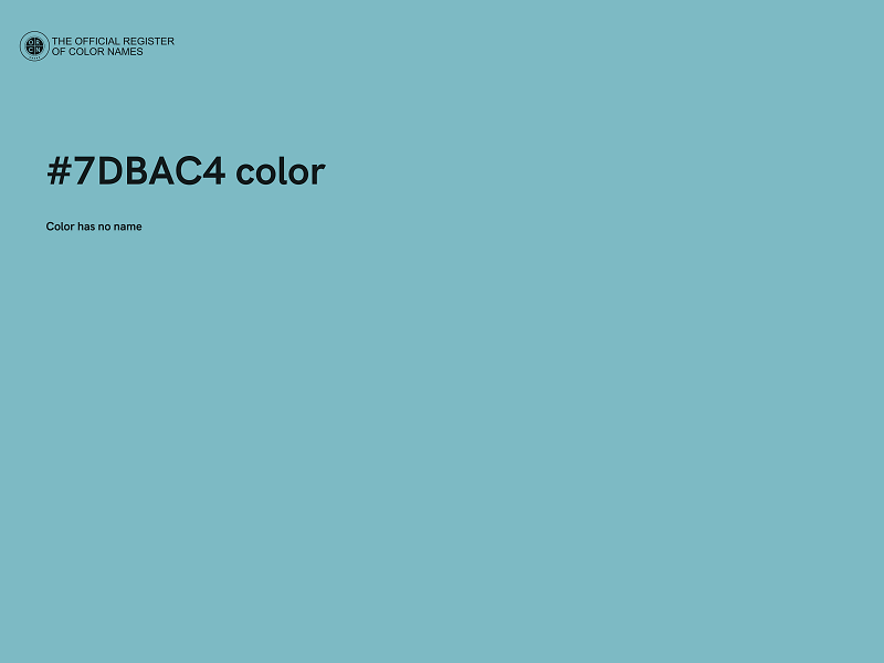 #7DBAC4 color image