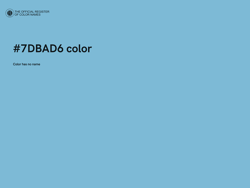 #7DBAD6 color image