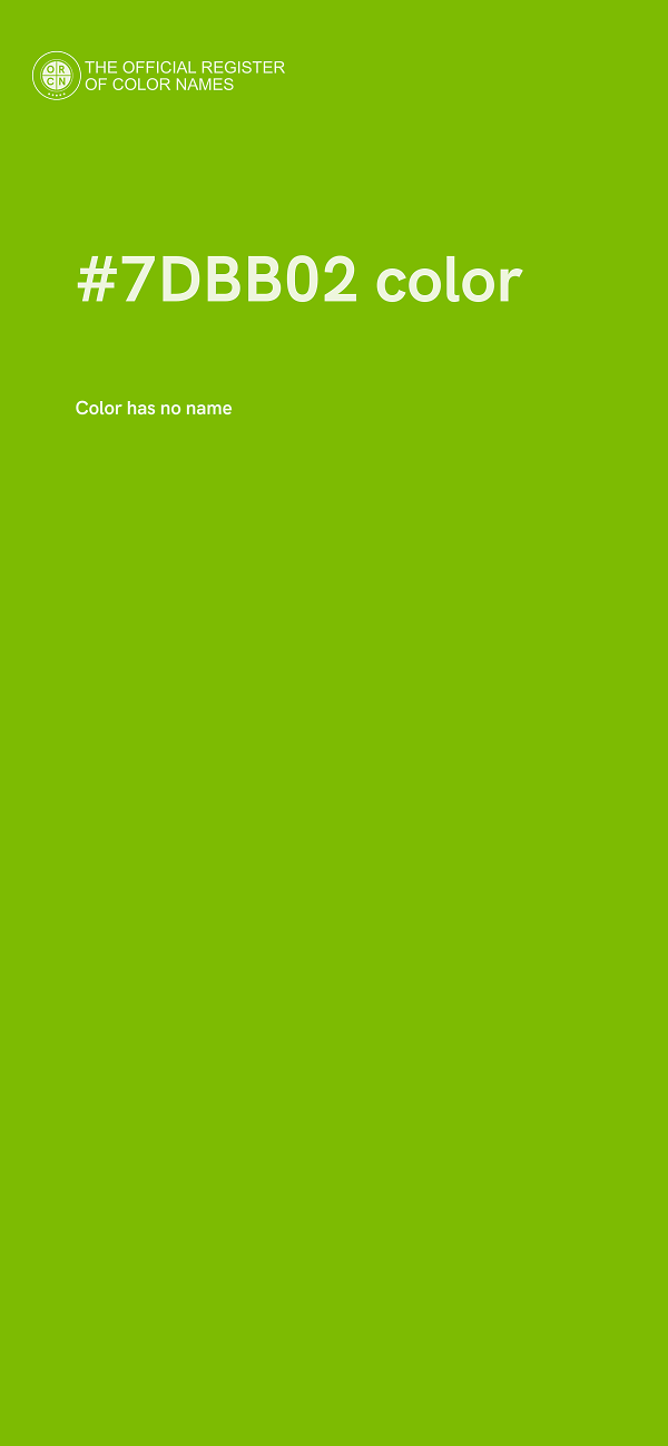 #7DBB02 color image