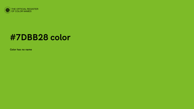 #7DBB28 color image