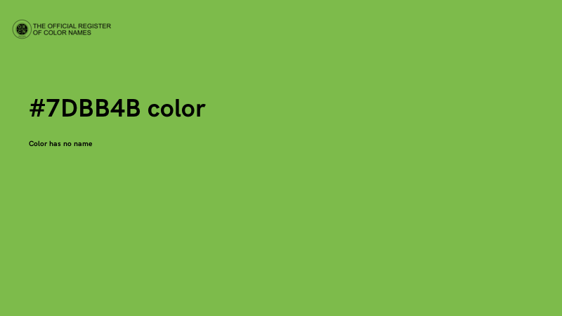 #7DBB4B color image