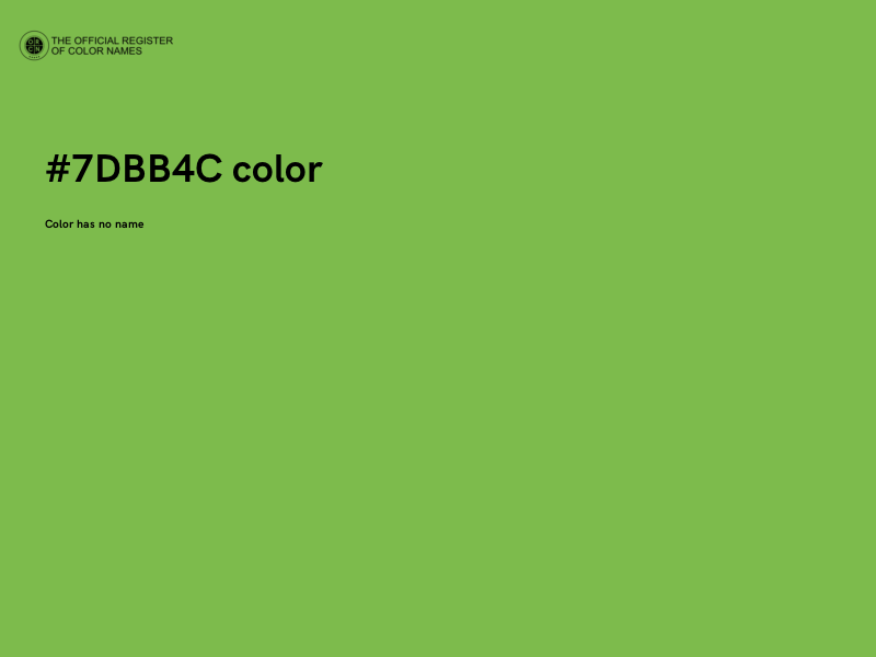 #7DBB4C color image