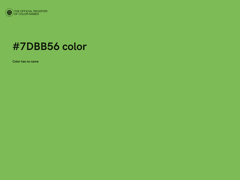#7DBB56 color image