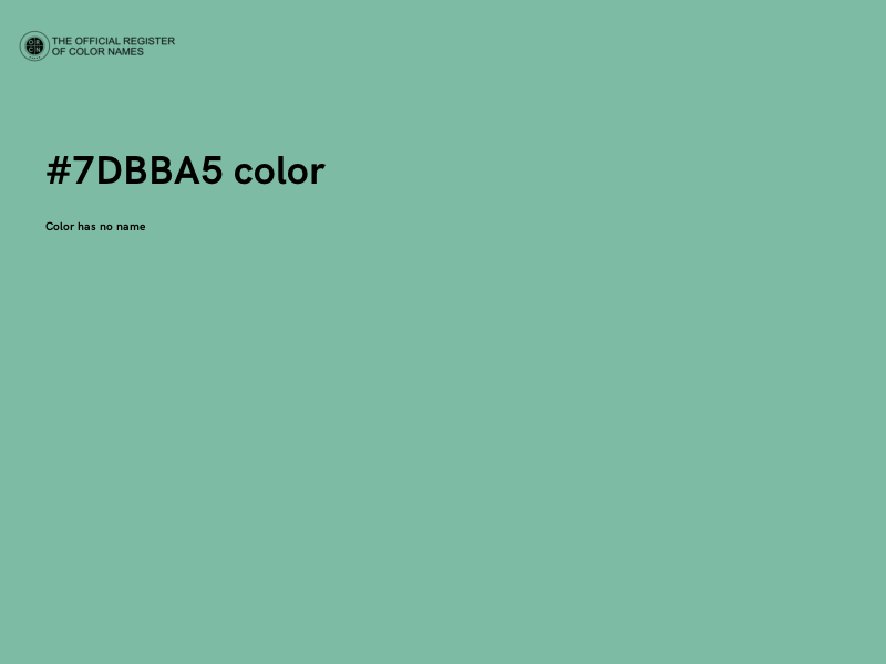 #7DBBA5 color image