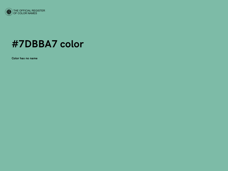 #7DBBA7 color image