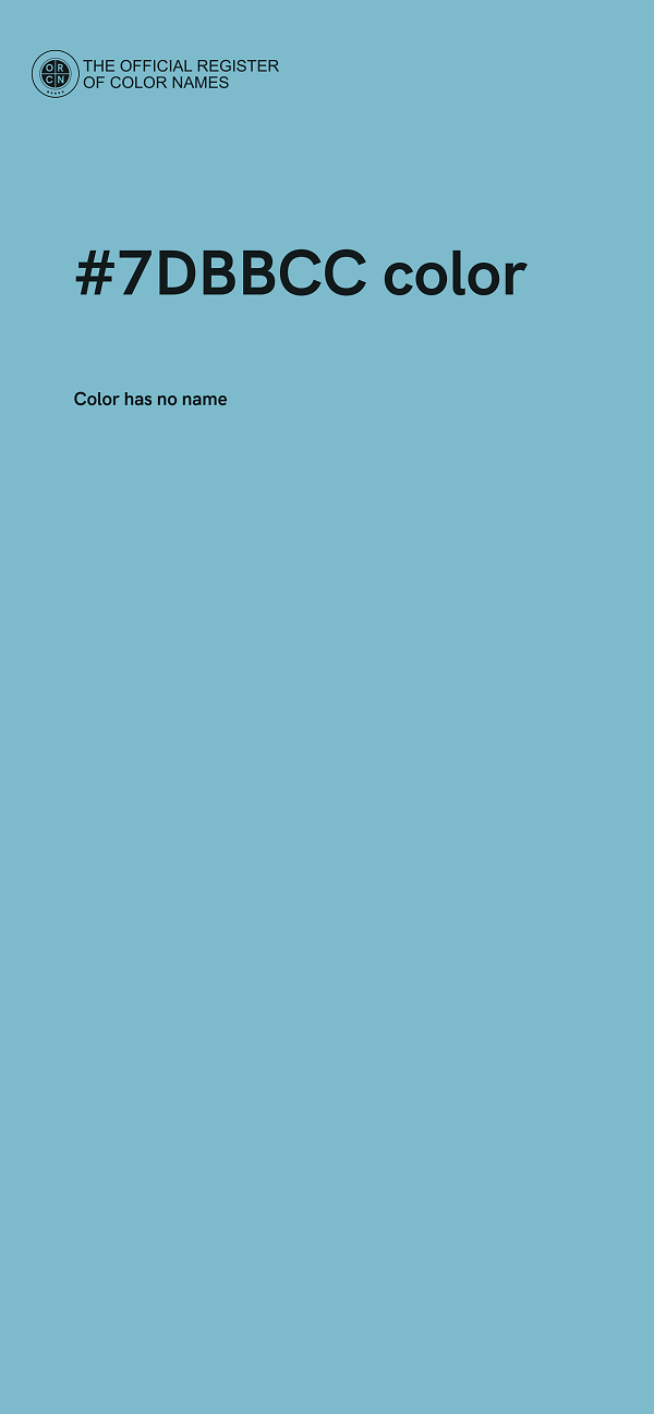 #7DBBCC color image