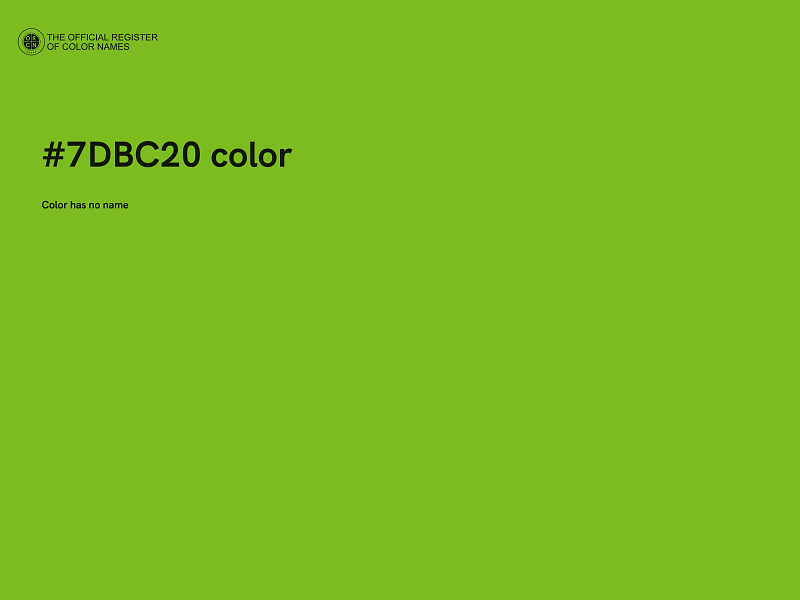 #7DBC20 color image