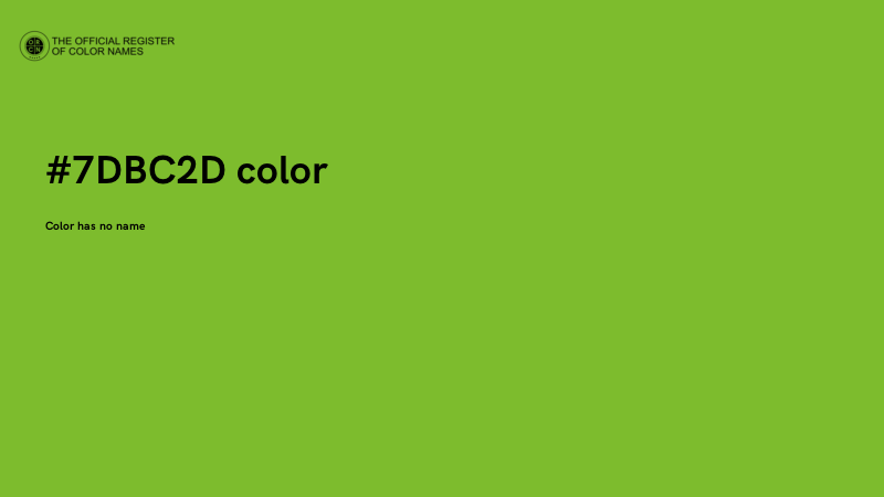 #7DBC2D color image