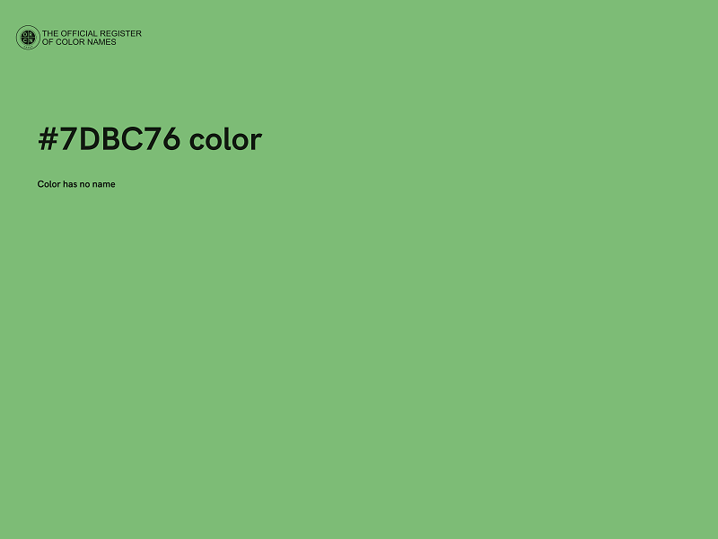 #7DBC76 color image