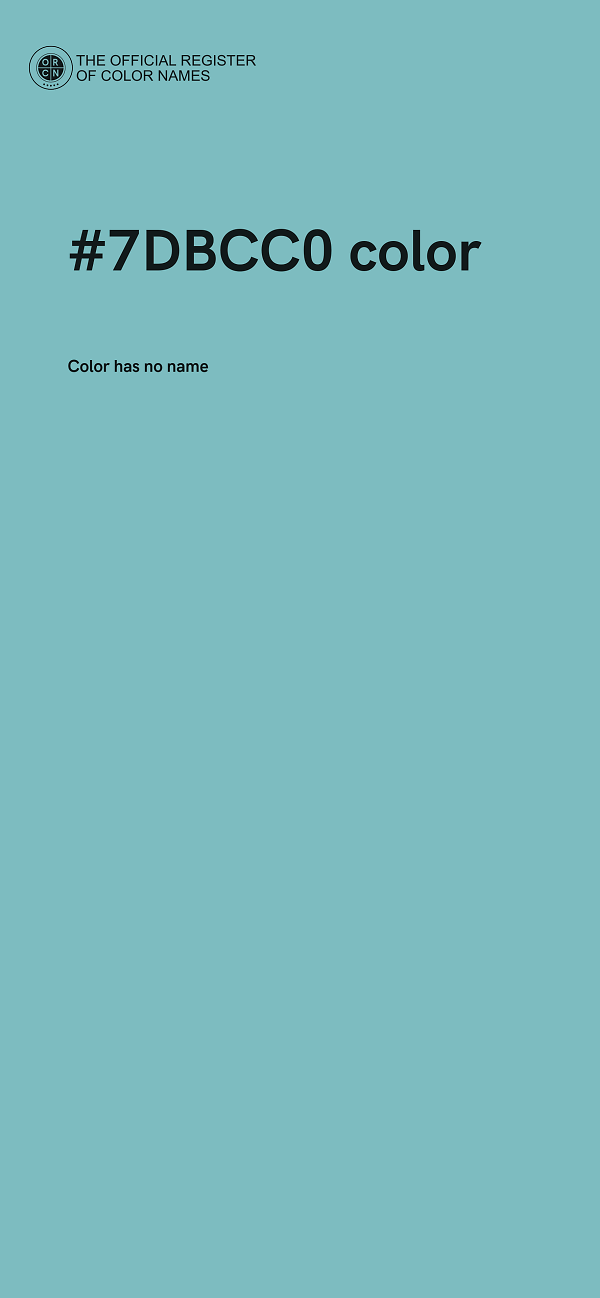 #7DBCC0 color image
