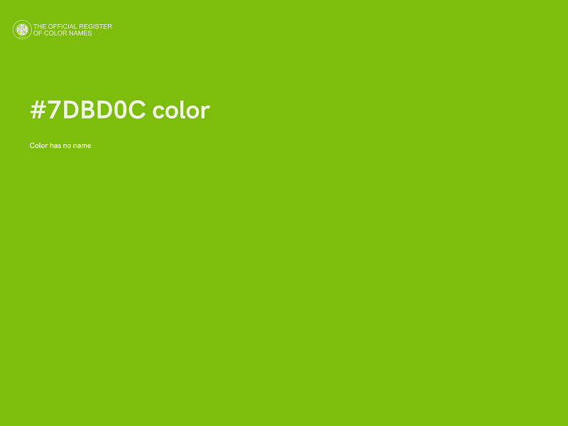 #7DBD0C color image