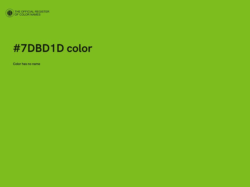 #7DBD1D color image