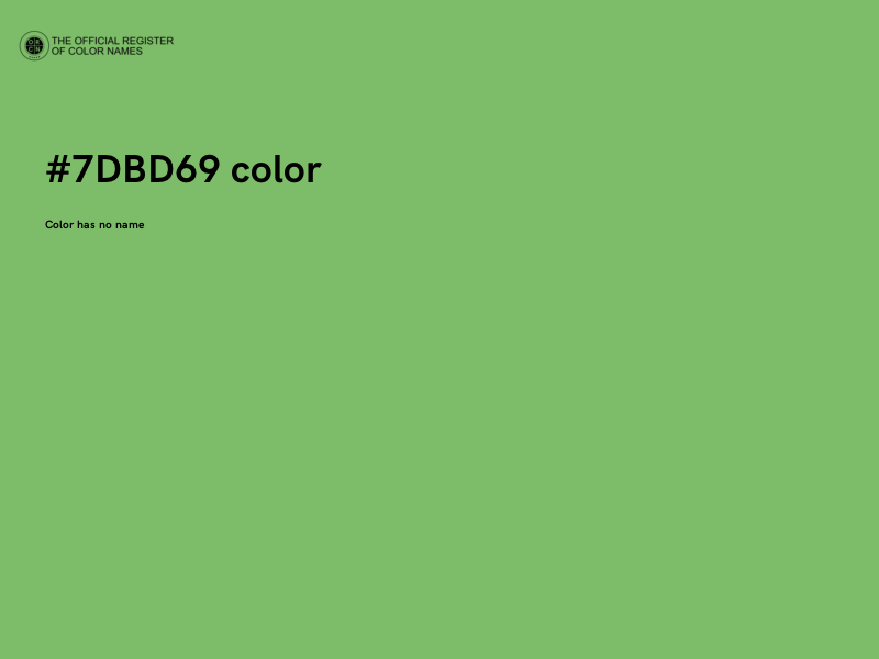 #7DBD69 color image