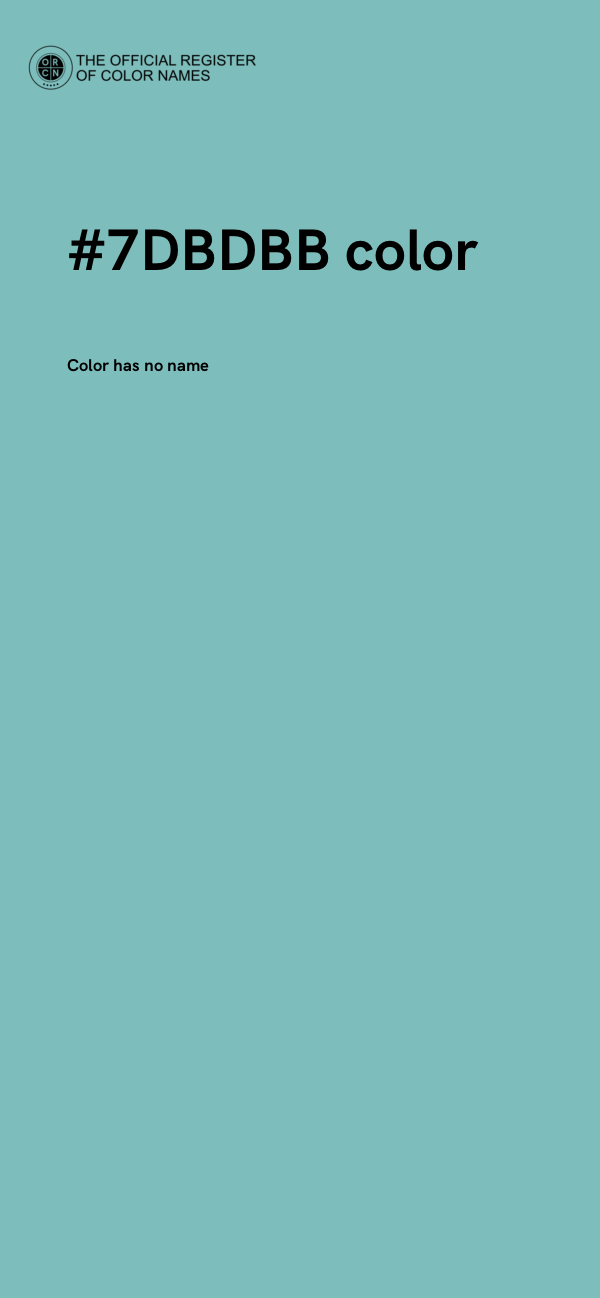 #7DBDBB color image