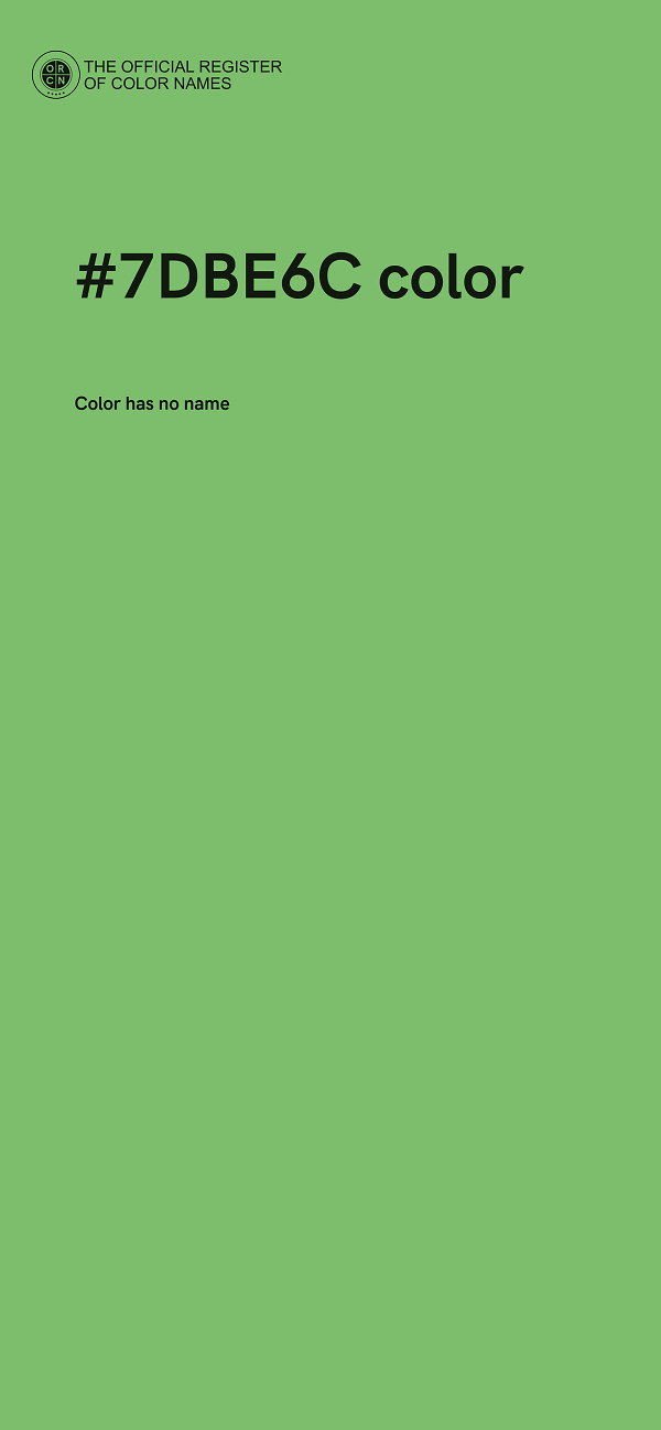 #7DBE6C color image