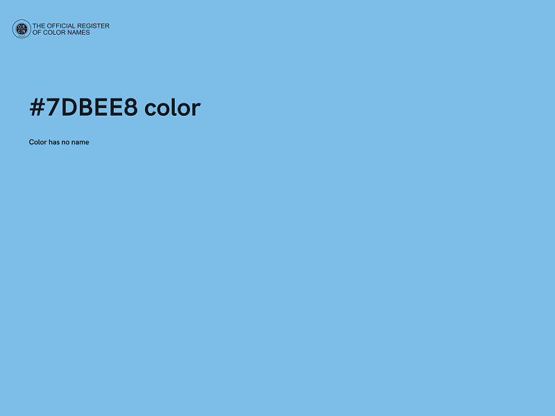 #7DBEE8 color image
