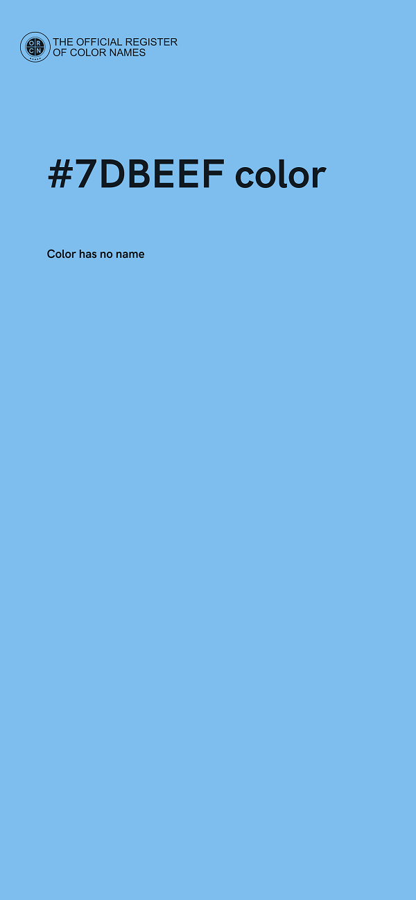 #7DBEEF color image