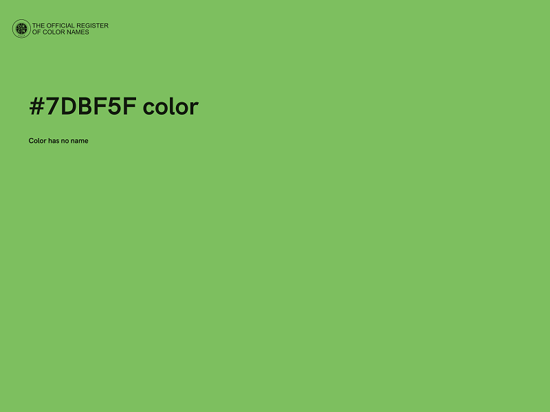 #7DBF5F color image