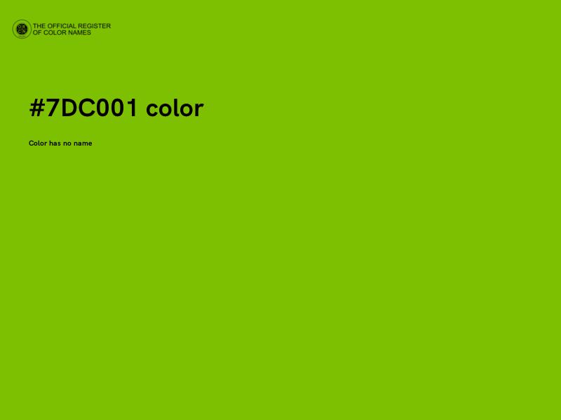 #7DC001 color image