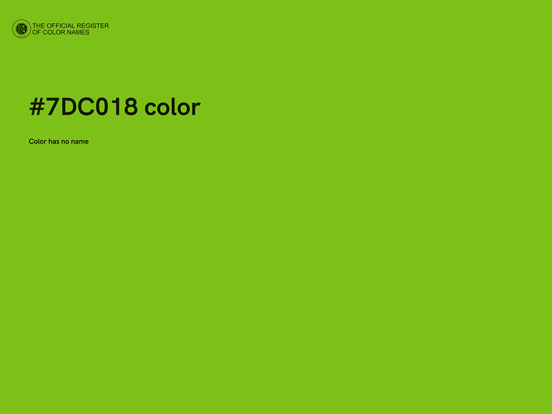 #7DC018 color image