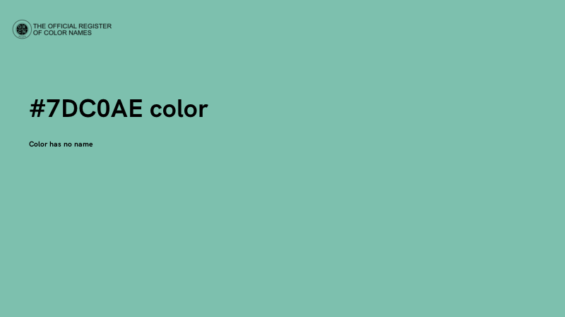 #7DC0AE color image