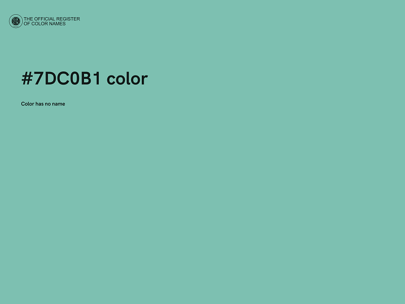 #7DC0B1 color image