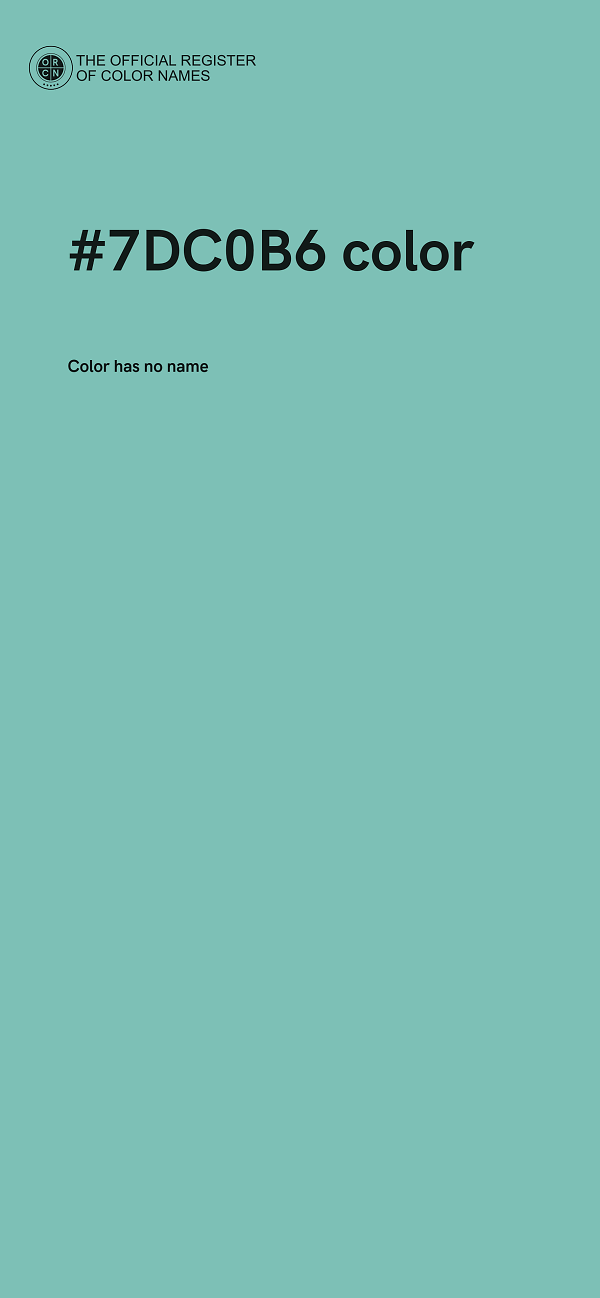 #7DC0B6 color image