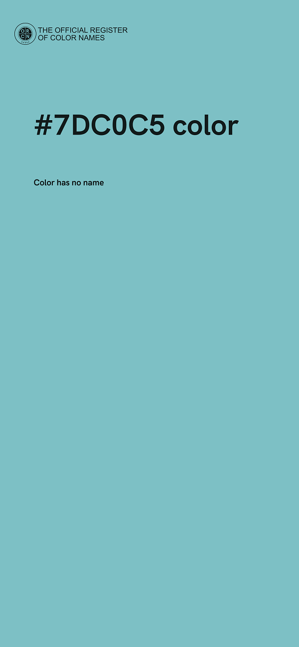 #7DC0C5 color image