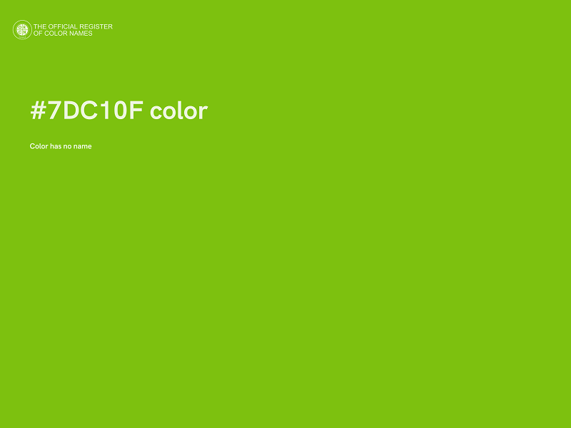 #7DC10F color image