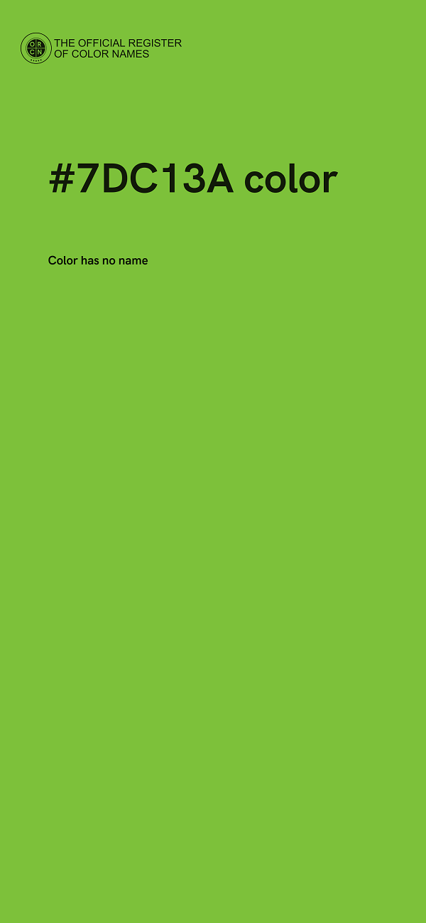 #7DC13A color image