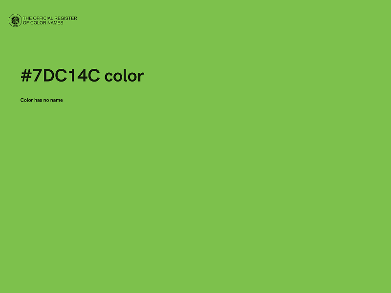 #7DC14C color image