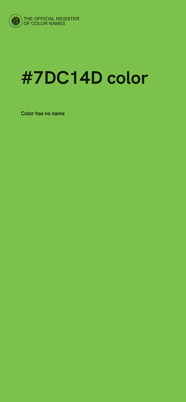 #7DC14D color image
