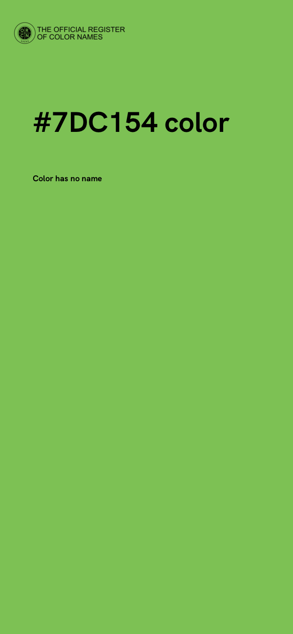 #7DC154 color image