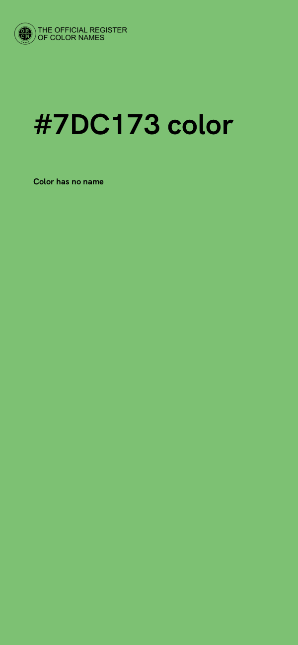 #7DC173 color image