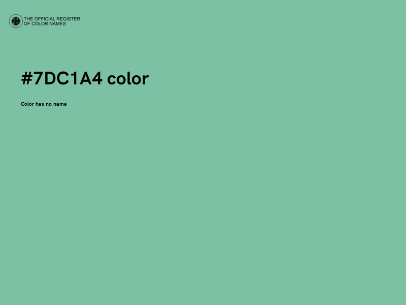 #7DC1A4 color image