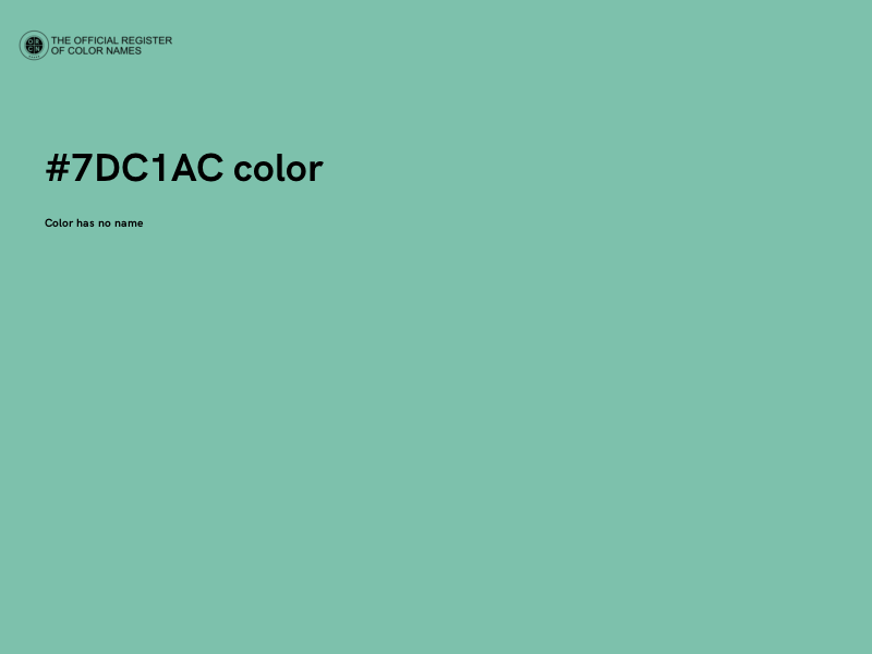 #7DC1AC color image