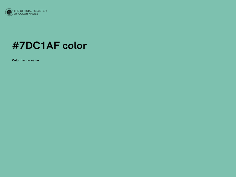 #7DC1AF color image